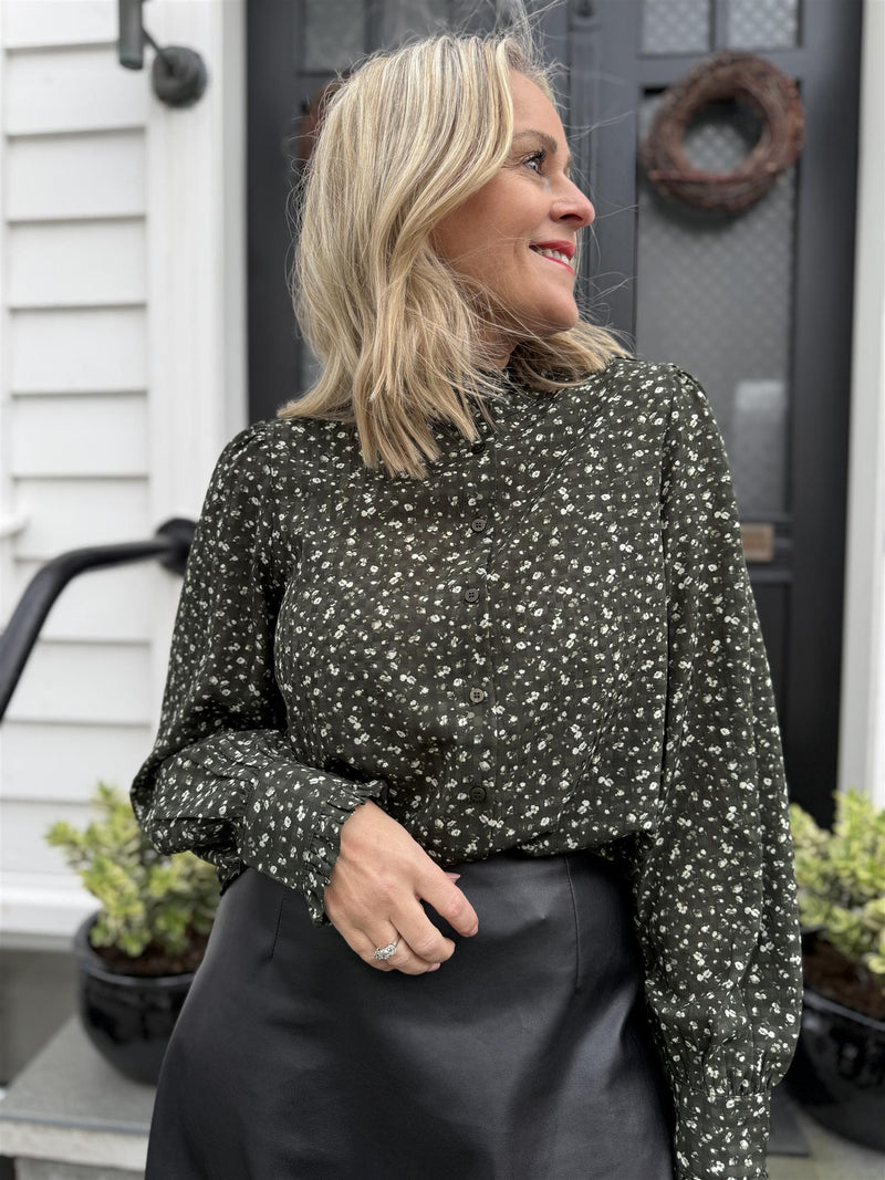 KAYLEN SHIRT Olivengrønn