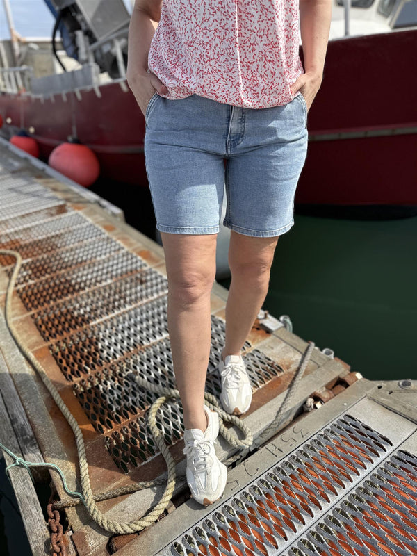 Jane-shorts Lys Jeansblå