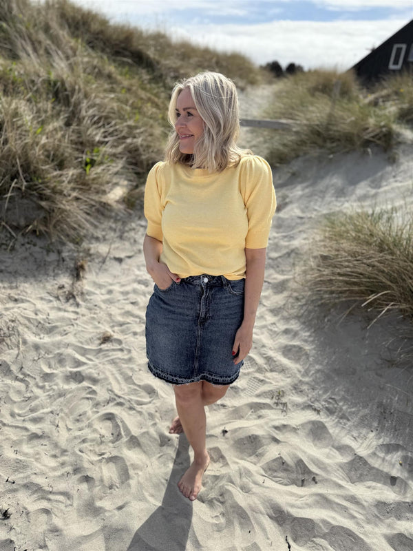Vijaf hw short skirt msd Medium Jeansblå