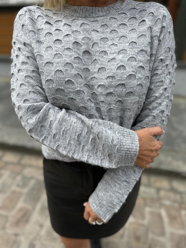 FQJASMIN PULLOVER Grå