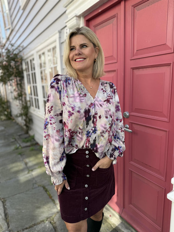 Kanjia-m shirt Lyslilla Med Print