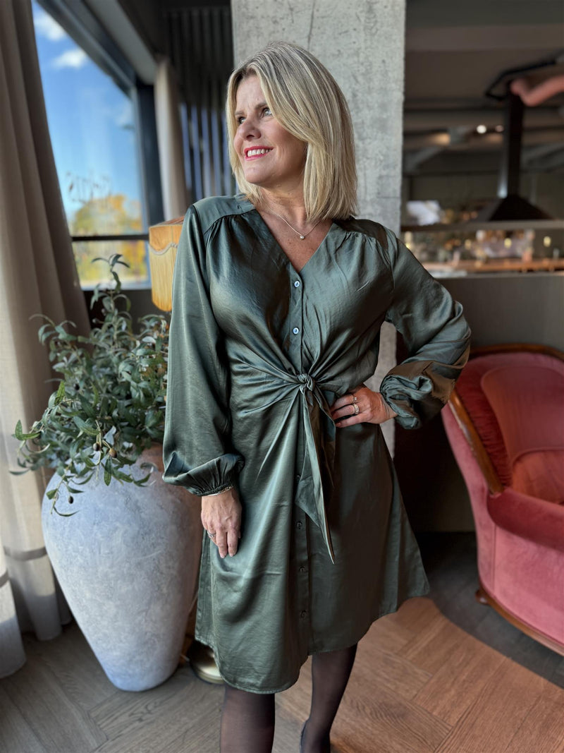 FQDOVE-DRESS Flaskegrønn