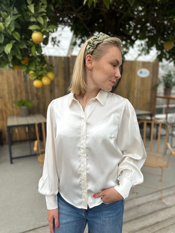 Vienna Ravenna Balloon Shirt Kremfarget