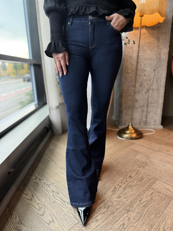 Isabell back pocket Mørk Jeansblå