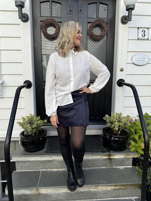 Shine shirt Hvit Med Glitter