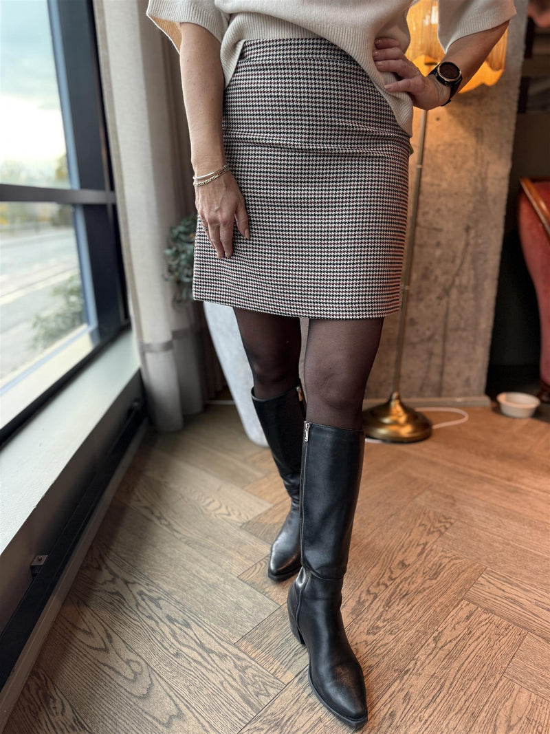 Enilla Skirt Brun M/Mønster