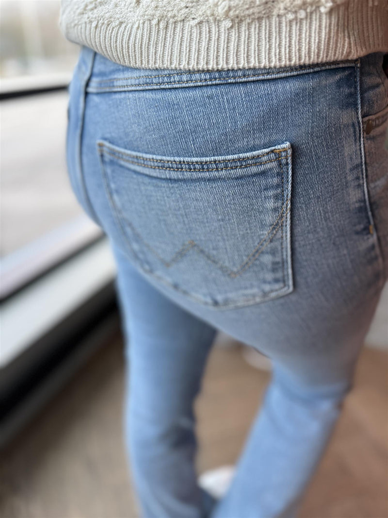 WRANGLER BOOTCUT Lys Demin Blå