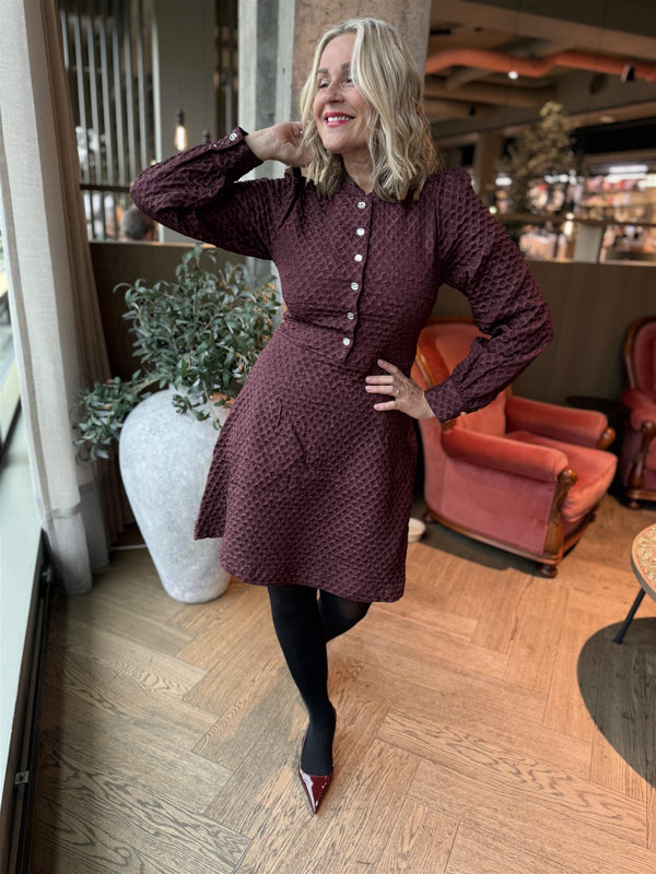 TALIAMA DRESS Burgunder