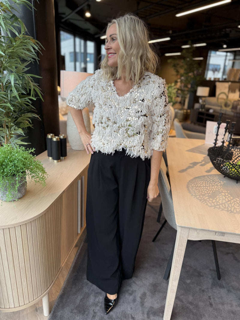 MILLE HIGH WIDE PANT Sort