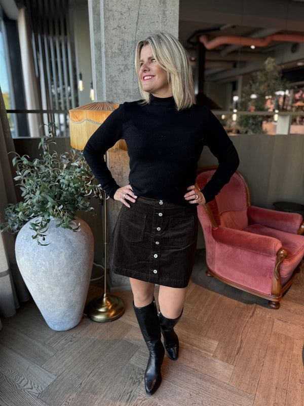 Molina Mockneck Pullover Sort