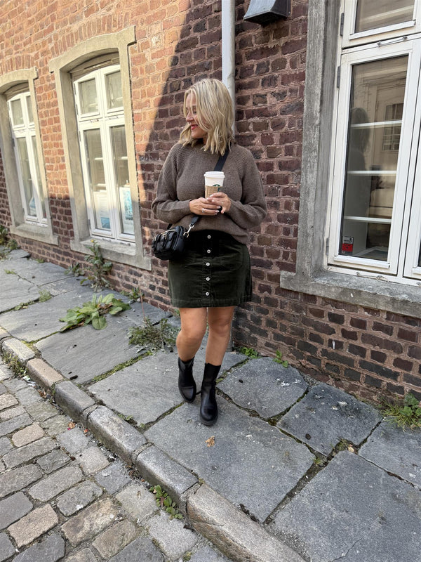 Annika skjørt Flaskegrønn