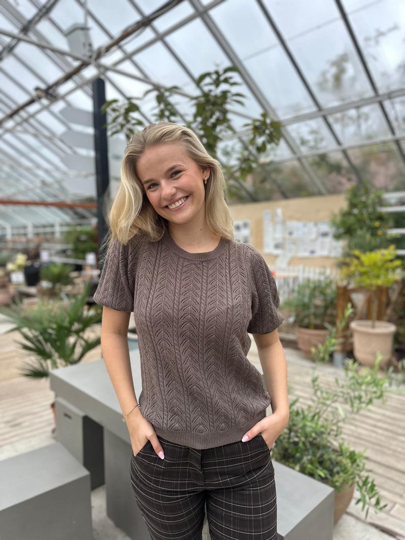 LARRY  PULLOVER Brun Melert
