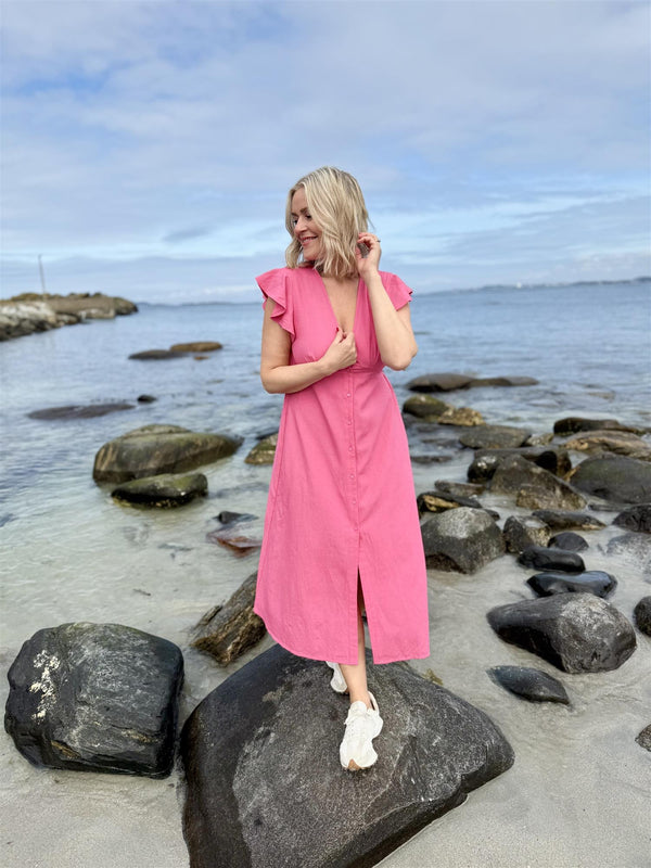 NELO MIDI DRESS Rosa