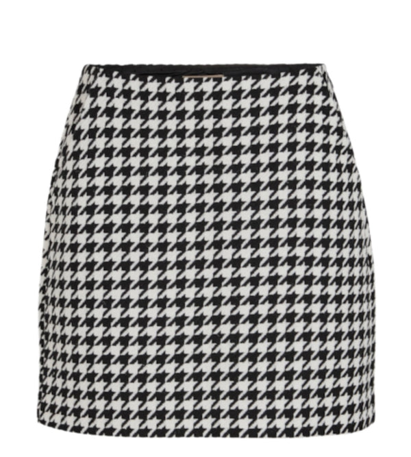 Brook short skirt Sort Og Hvit