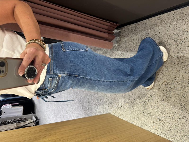 MW Karo mid x-wide Jeansblå