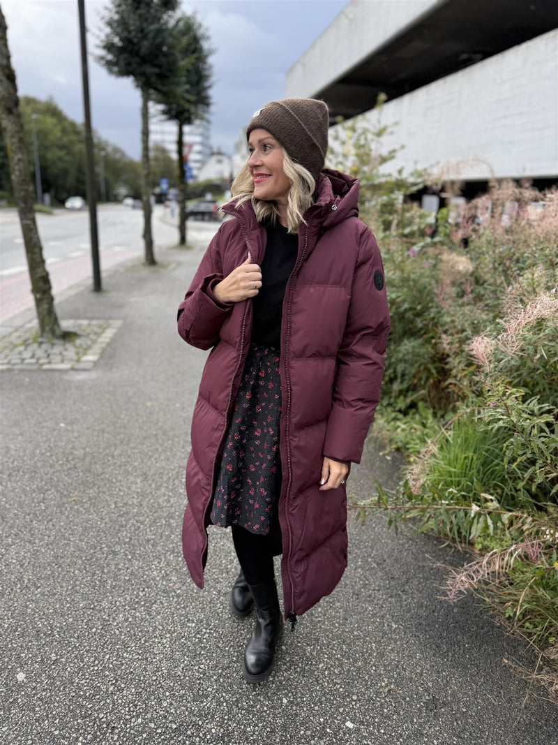 Vannucci Dun Jakke 447 Burgunder