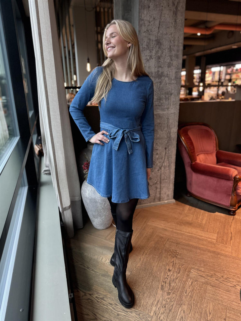 Maike kjole Medium Jeansblå
