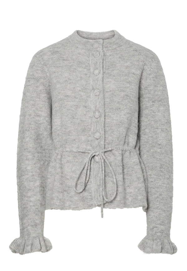 yasthellis knit cardigan s. Lys Grå Melert