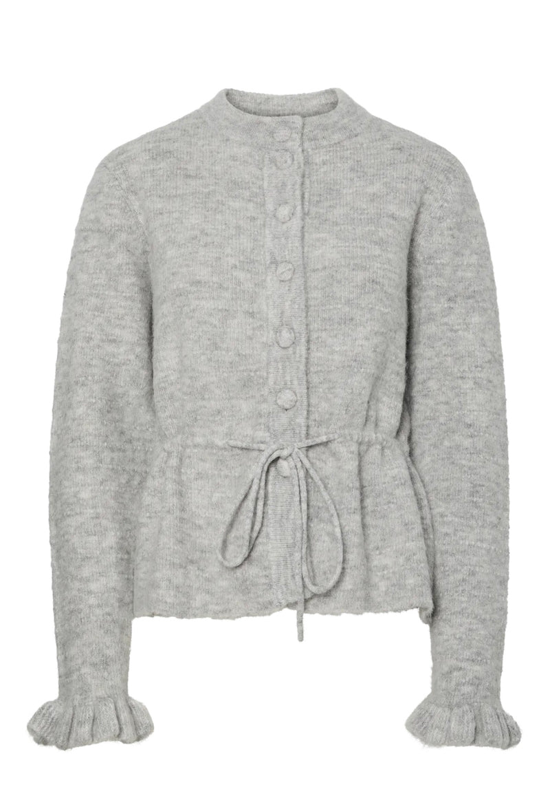 yasthellis knit cardigan s. Lys Grå Melert