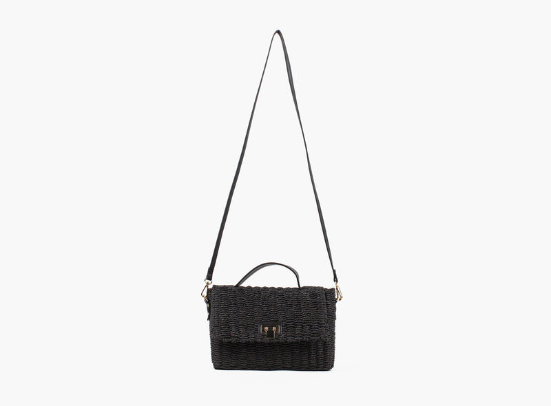 ALBERO STRAW CROSS BODY Sort