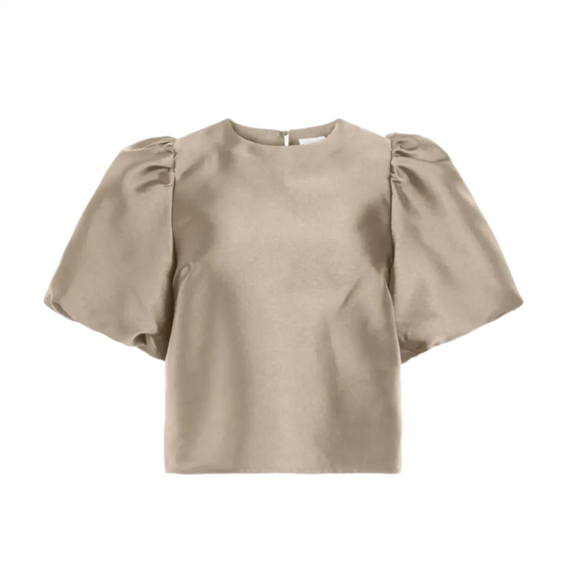 Shina O-Neck Top Champagne