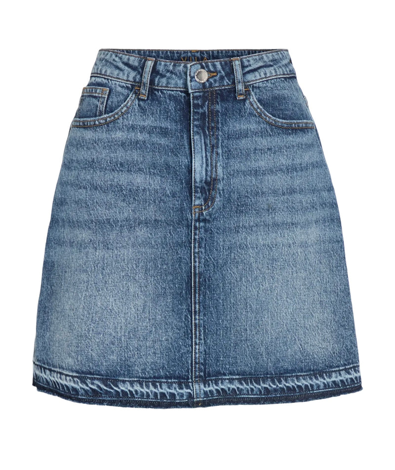 Vijaf hw short skirt msd Medium Jeansblå