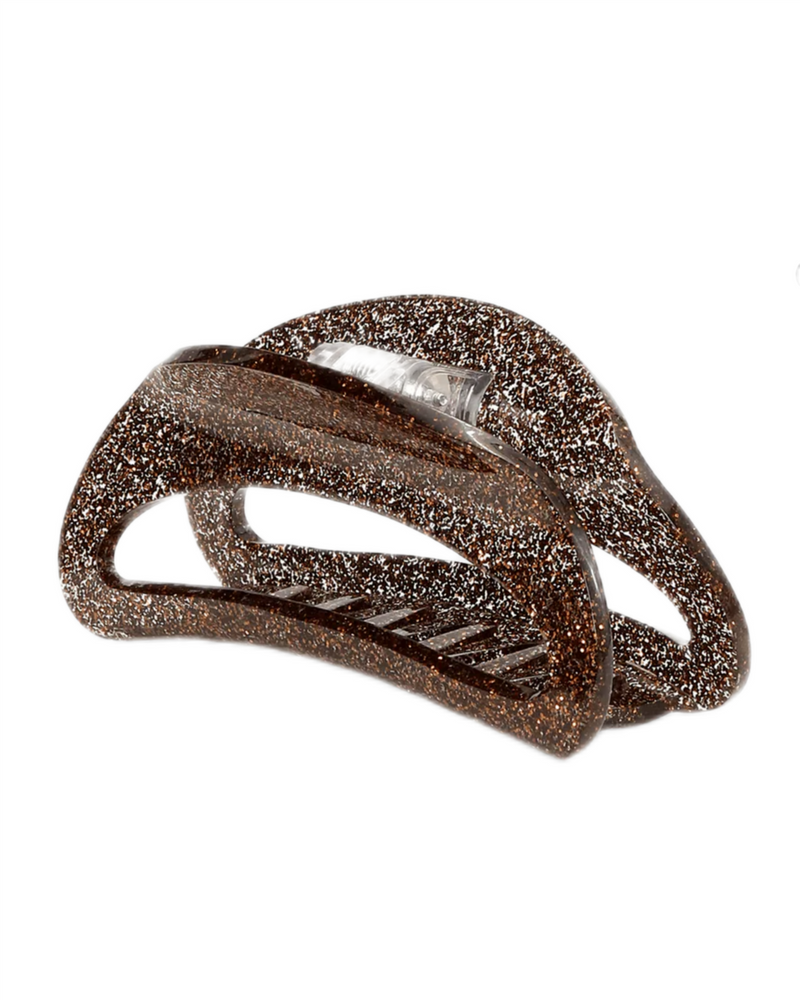 THERESA EDIT BIG Brun Med Glitter
