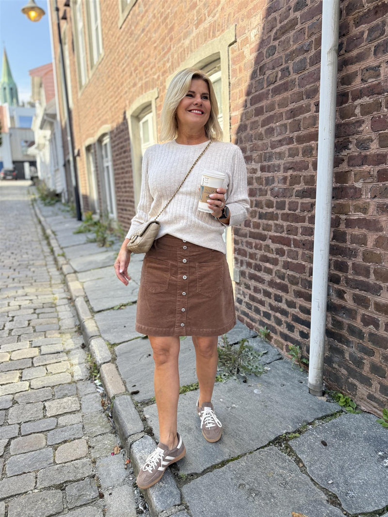Annika skjørt Lysebrun