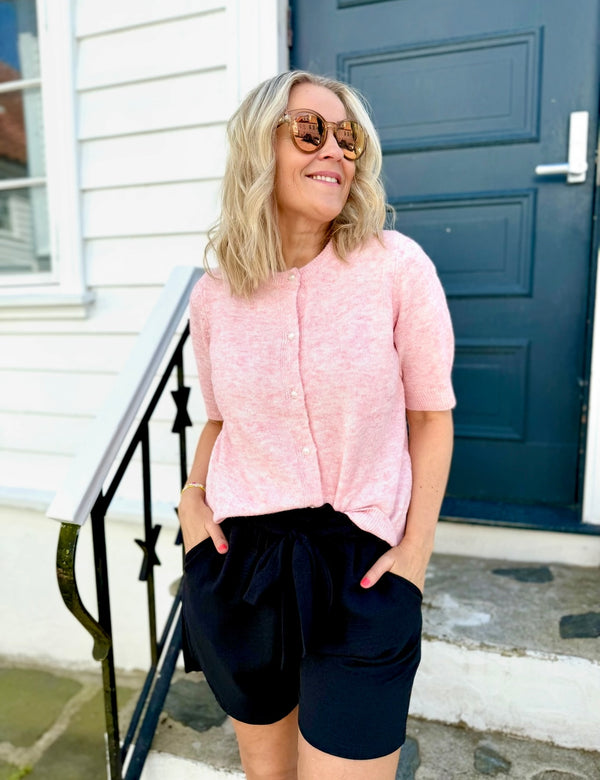 VISEBORA KNIT CARDIGAN Lys Rosa