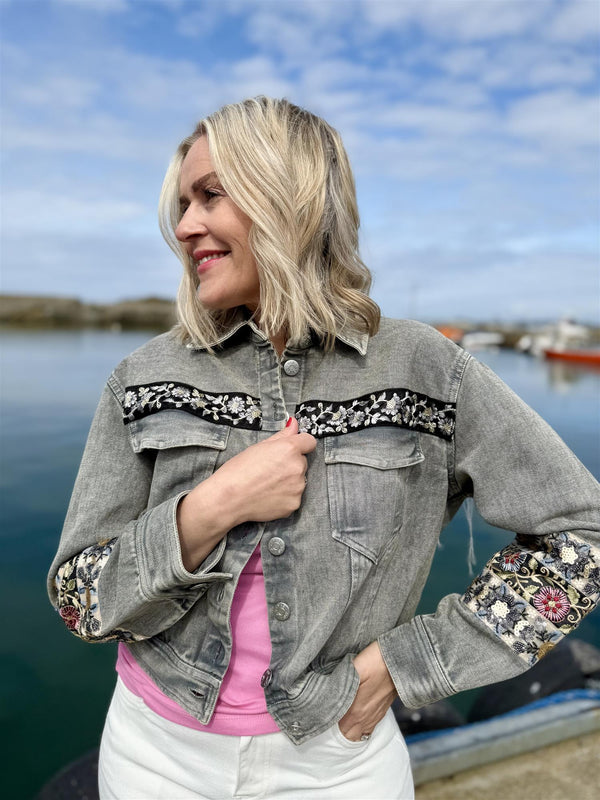 VISION OVERSIZE JACKET Vasket Grå