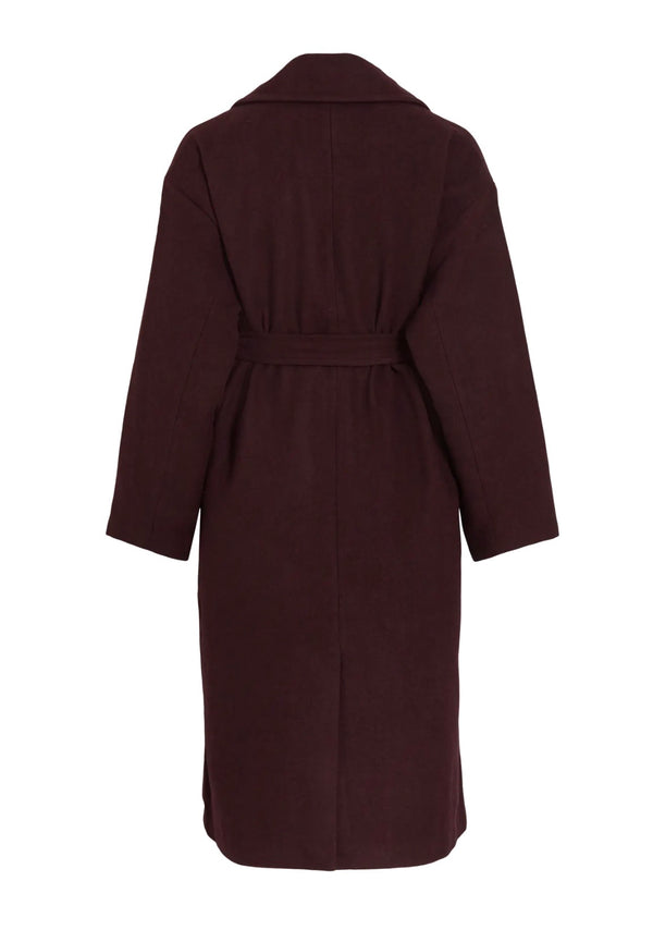FIKKA LONG JACKET Burgunder