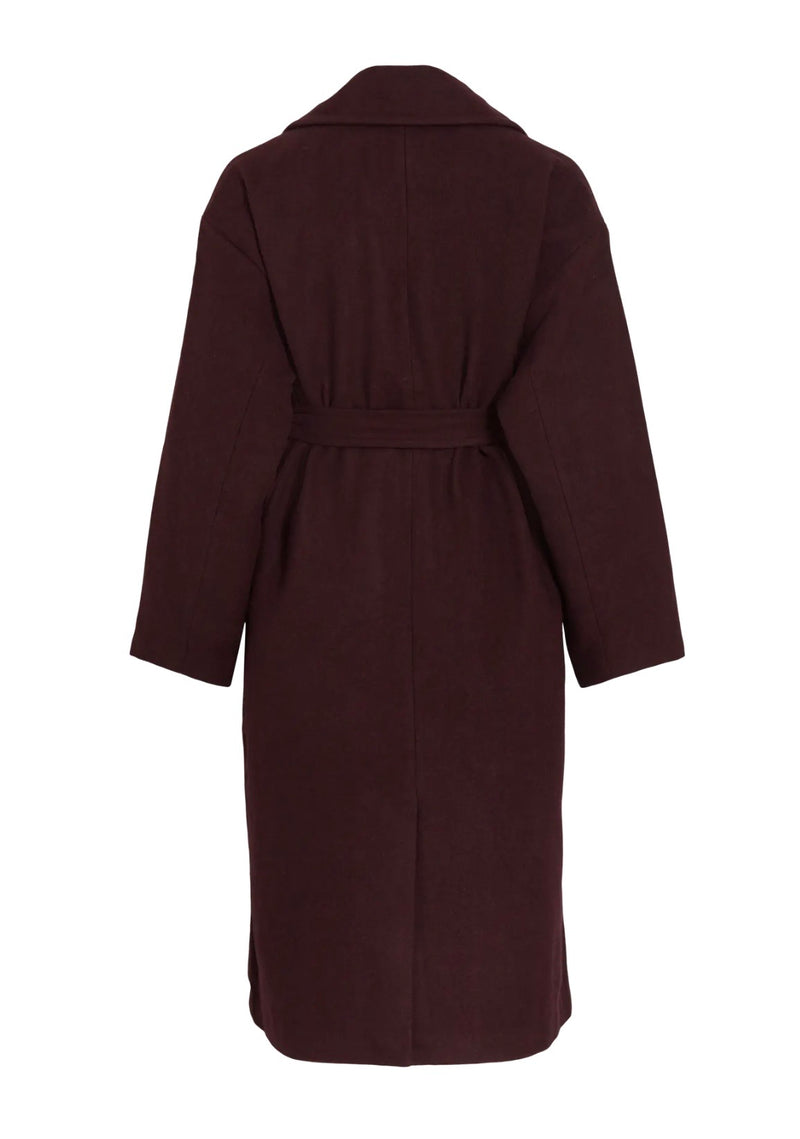FIKKA LONG JACKET Burgunder