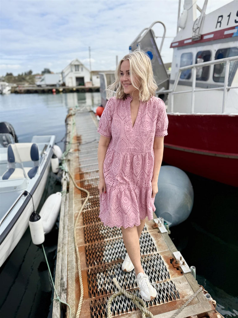 HOLI SS DRESS Gammelrosa