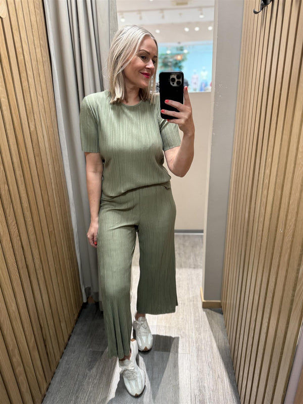Viplisa O-neck Top Grønn