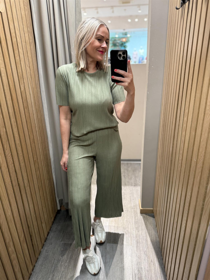 Viplisa O-neck Top Grønn