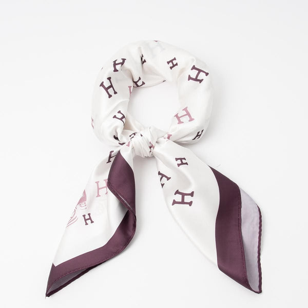 Skjerf lite h-print plomme Plomme