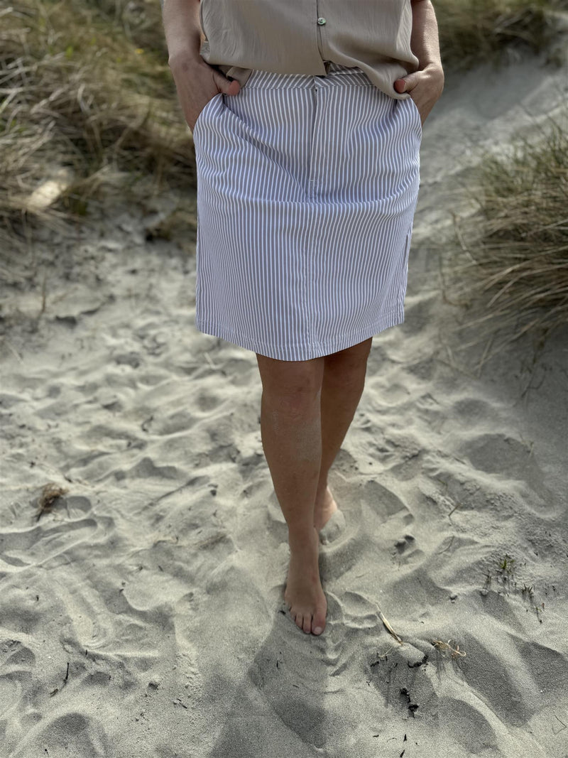 Rexa-skirt Blå Med Striper
