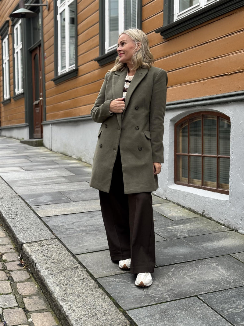 RUBIE BLAZER COAT Olivengrønn