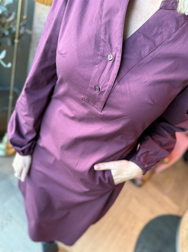 JOJO DRESS Burgunder