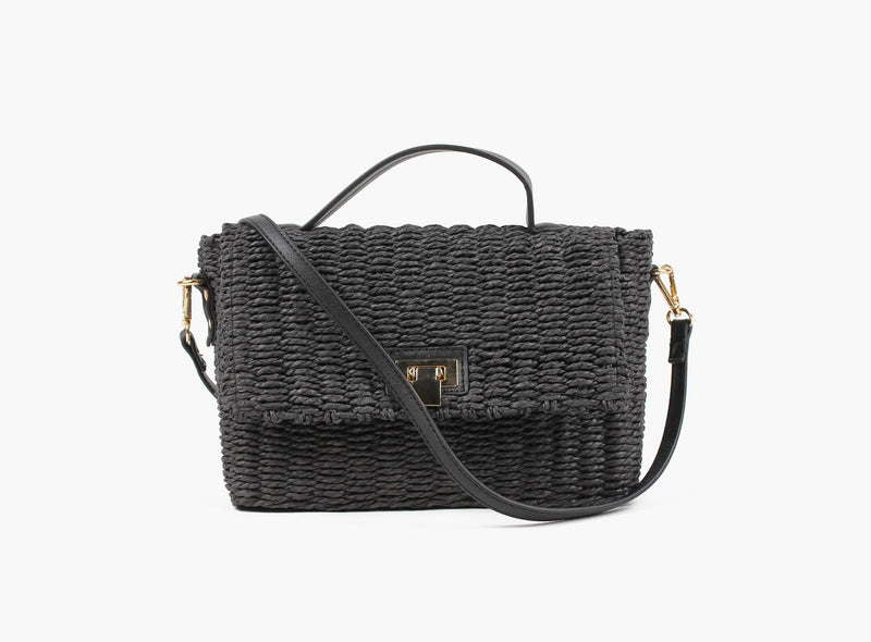 ALBERO STRAW CROSS BODY Sort