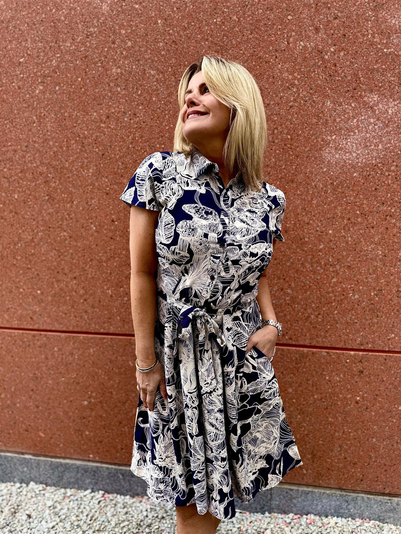 Natalina Arjana Short Dress Mørkeblå