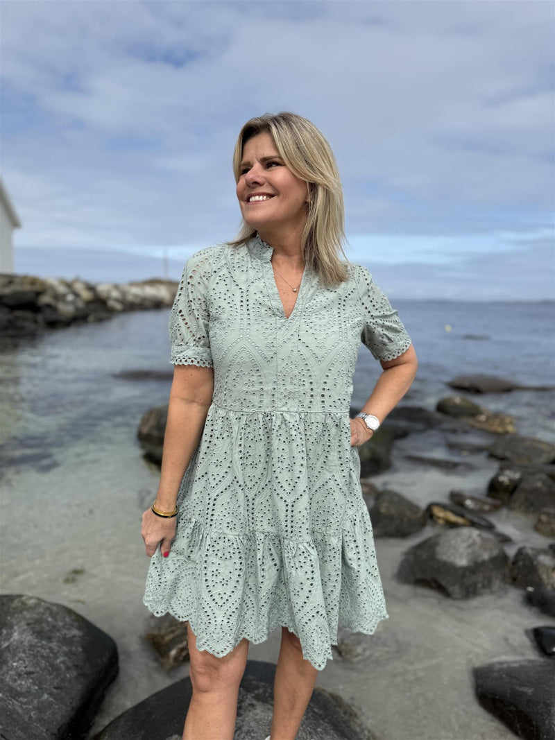 HOLI SS DRESS Grønn