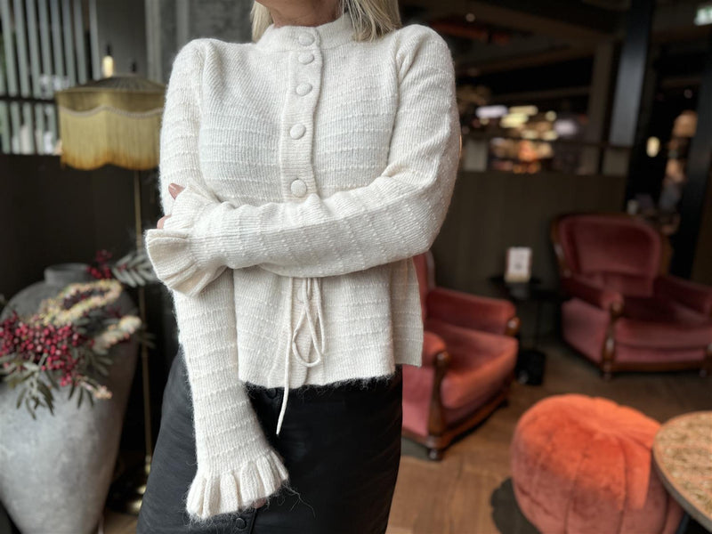 yasthellis knit cardigan s. Beige