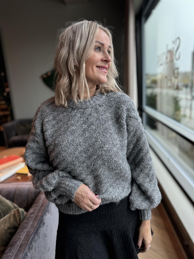 Jaycie pullover Grå Melert