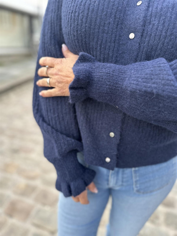 Cuddie knit cardigan Marine