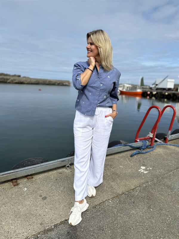 Lava ankel pant Hvit
