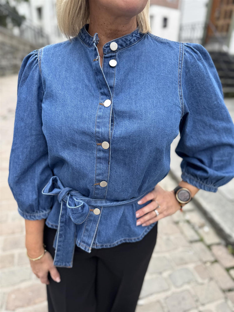 RYLAN 3/4 SHIRT Medium Jeansblå