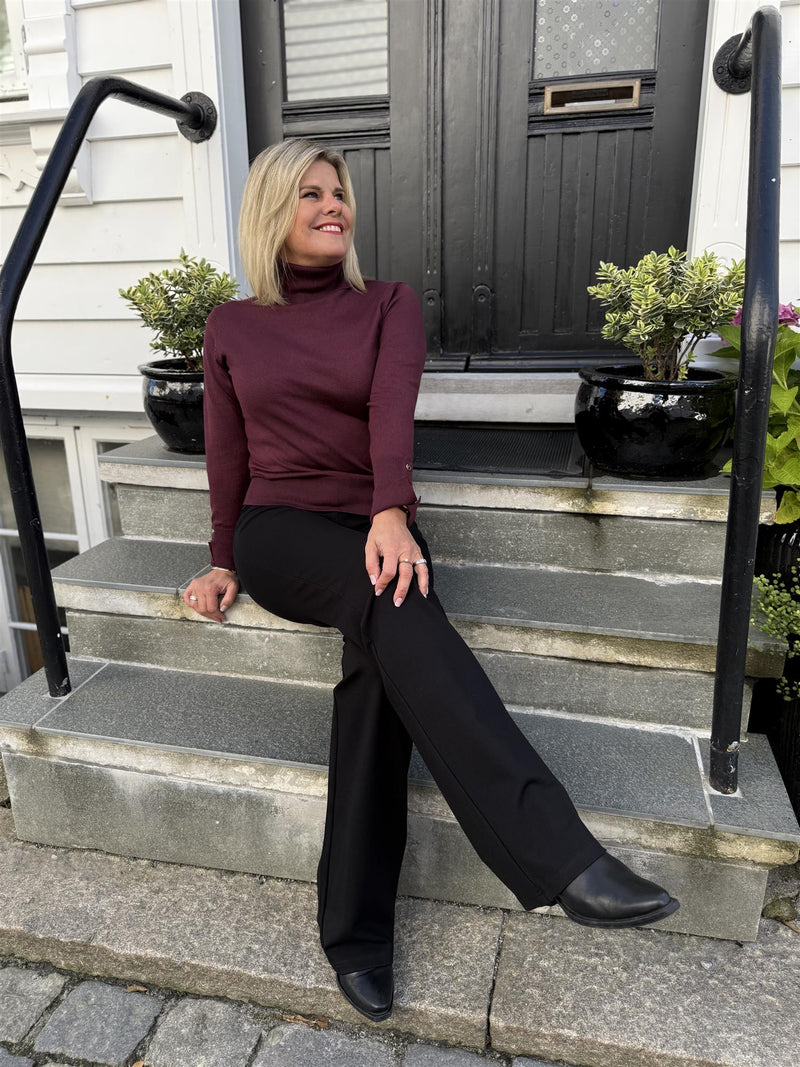 Katie pullover high neck Burgunder