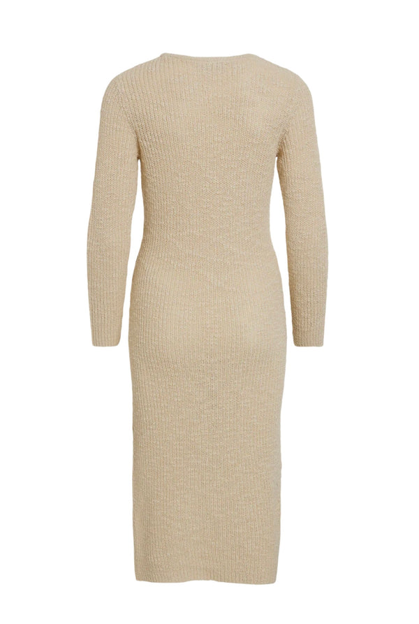 POCA LONG KNIT DRESS Sand Melert