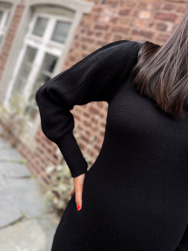 Viril A-Shape Knit Dress Sort